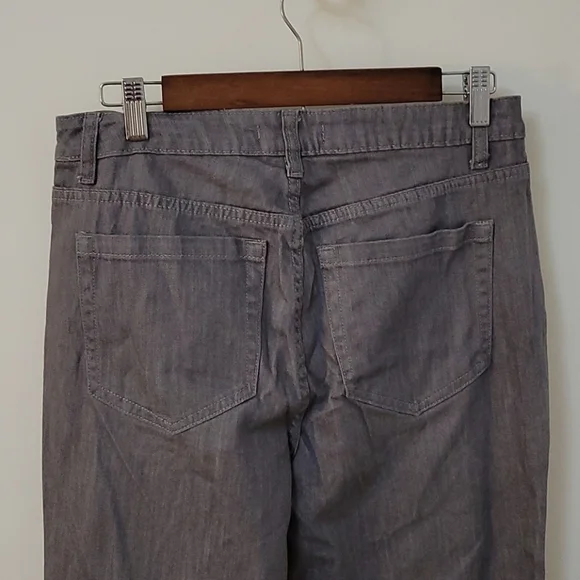 5/$25 VTG DENIM 24/7 Floral Embroidered Midrise Trouser Wide Leg Ankle Jeans - Picture 3 of 8